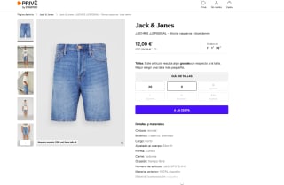 Shorts vaqueros Jack & Jones JJICHRIS a tan solo 12€