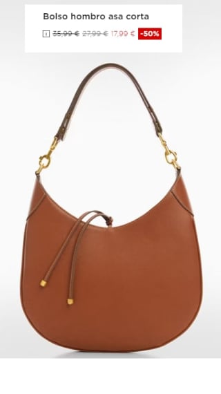 Bolso de hombro de asa corta por 17.99€