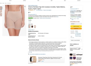 Pantalón Faja Anti-rozadura Invisible Tejido Elástico Suave por solo 3,99€