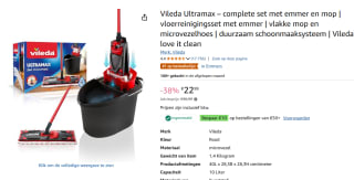 Vileda Ultra-Max + Emmer Compleet Systeem voor €22,99 bij Amazon