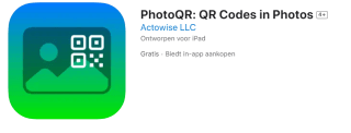 PhotoQR: QR Codes in Photos voor Ios gratis in de App store