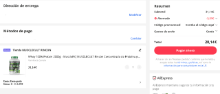 Whey 100% Protein 2000g - MuscleFit varios sabores por 28,14€