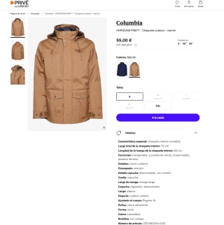 Chaquetón Columbia HORIZONS PINE por 55€