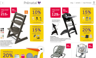 Prénatal Mega Mazzeldagen met diverse kortingen