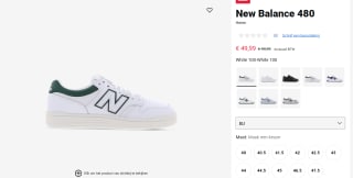 New Balance 480 sneakers voor €49,99 bij Foor Locker