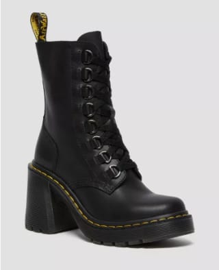 Boots Chesney Dr Martens en cuir à talons évasés et à lacets - du 36 au 43 à 132€