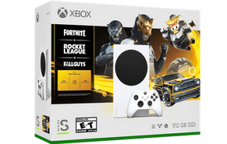 Consola Microsoft Xbox Series S 512 GB Gilded Hunter Bundle + Fornite Rocket League Fall Guys por 251€