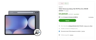 Samsung Galaxy Tab S10 Plus 256GB por $10,126 | Cupón Bodega Aurrera