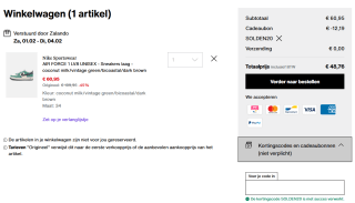 20% extra korting op de solden bij Zalando