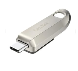 Memoria USB 128GB - SanDisk Ultra Luxe Type-C, USB 3.2, Hasta 400 MB/s por 9.9€
