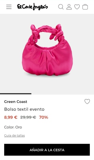 Green Coast Bolso textil evento porr 8,99€.