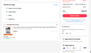 Realme Gt 6T 8/256Gb Snapdragon 7+ Gen 3 por solo 326,57€