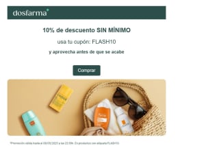 10% descuento sin mínimo de compra desde Dosfarma