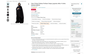Harry Potter Muñeco Profesor Snape niños +6 años Mattel GNR35 por 9,48€