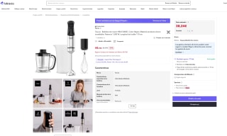 Batidora Taurus de Mano HBA1500XE Acero inoxidable 1.500W por 38,24€