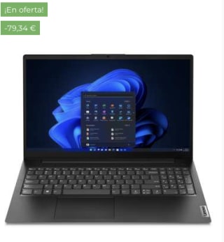 Portátil LENOVO V15 G4 IAH 83A100GESP i5-13420H 16GB 512GB DOS 15.6" FHD por 399€
