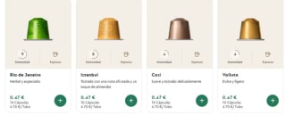 60 Cápsulas y 60 Gratis en web oficial Nespresso Cuentas seleccionadas