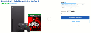 Xbox Series X console + COD Modern Warfare III voor €489 bij Coolblue