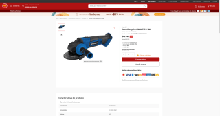 Esmeril angular 82HYG777-1 20V por solo $40.990