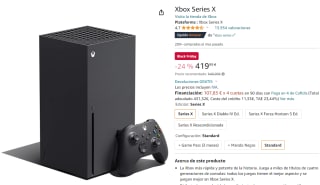 Consola Xbox Series X por 419,99€ en amazon