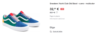 Zapatillas Vans Yacht Club Old Skool por 32.99€