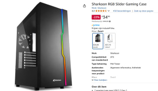 Sharkoon RGB Slider midi tower behuizing voor €34,99 bij Amazon
