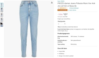 PIECES dames mom jeans voor €13,88 bij Amazon