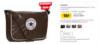 Converse Vintage Patch Bolso bandolera por 10€