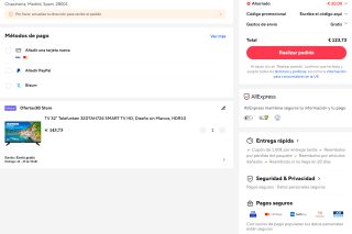 TV 32" Telefunken 32DTAH724 SMART TV HD Diseño sin Marcos HDR10 por solo 123,73€