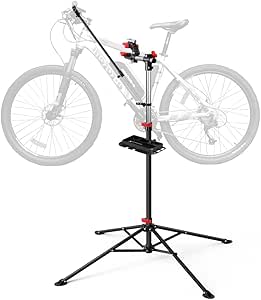 VOUNOT Caballete Bicicleta Portátil, Reparación Bicicleta con Bandeja de Herramientas por 27,79€