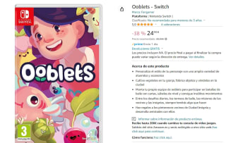 Videojuego para nintendo Ooblets por 24,99€