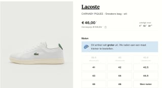 Lacoste CARNABY PIQUEE herensneakers voor €46 bij Zalando-Lounge