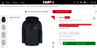 Chaqueta Assassin’s Creed X Musterbrand por 39,99€