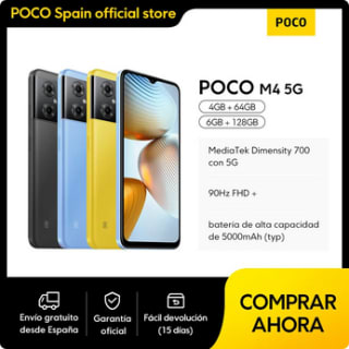POCO M4 5G 6GB 128GB por solo 106,30€