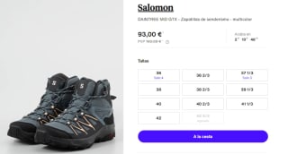 Botas de Mujer Salomon DAINTREE MID GTX por 93€