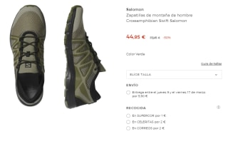 Zapatillas de Trekking de hombre Salomon Crossamphibian Swift por 44.95€