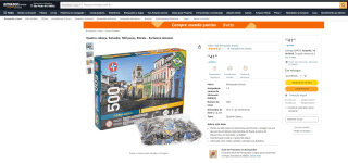 Brinquedo: Quebra-cabeça, Salvador com 500 peças da Estrela - R$ 41,96