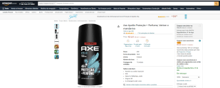 Desodorante da Axe Apollo Proteção de 150ml com 4 uni - R$ 32,04