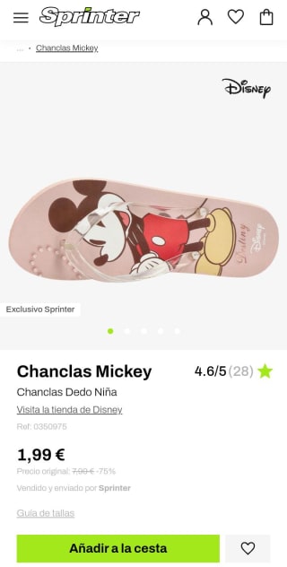 Recopilación marca Disney desde 1,99€ en Sprinter