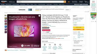 Philips Ambilight 65PUS8109 Smart TV 4K LED por 549€