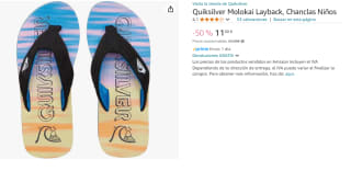 Chanclas para Peques Quiksilver Molokai Layback por 11€