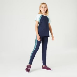 DOMYOS Leggings Mallas Gimnasia Deportiva Talle Alto Niños S500 Azul por 1,99€