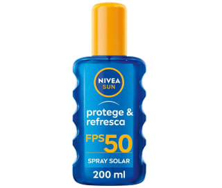 NIVEA SUN Protege & Refresca Spray Solar FP50 200 ml spray con protección UVA/UVB invisible refrescante y resistente al agua por solo 11,08€