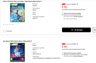 Diverse Xbox Series X games voor €10 per stuk bij de Mediamarkt