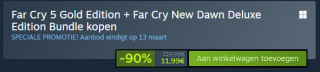 Far Cry 5 Gold Edition + Far Cry New Dawn Deluxe Edition bundel voor €11,99 via Steam