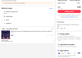 Reactor Arc Iron Man bloques de construcción con luz 316 piezas por solo 4,88€
