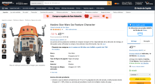 Hasbro Star Wars Chopper Figura Animatrónica por 43,50€