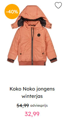 40% korting op alle winterjassen in de outlet van Kixx