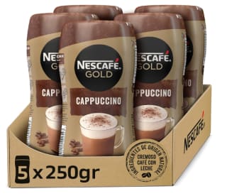 Pack x5 Nescafé Gold Capuccino natural 250gr por 13€