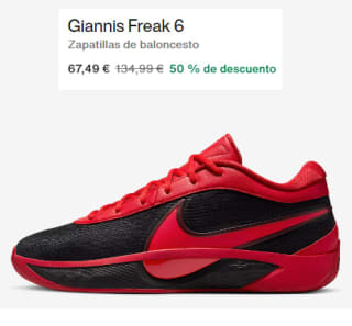 Zapatillas de Basket Nike Giannis Freak 6 por 67.49€